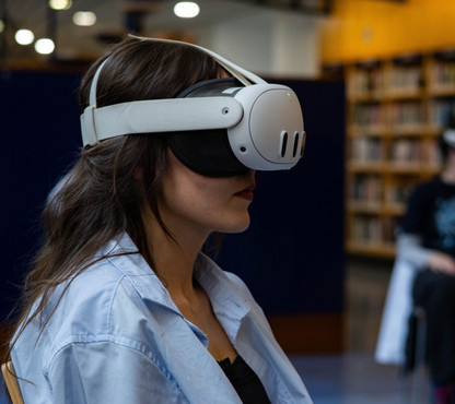 VR projekce v Městské knihovně v Praze